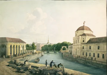 View of the Moika River by the Imperial Stables, 1809